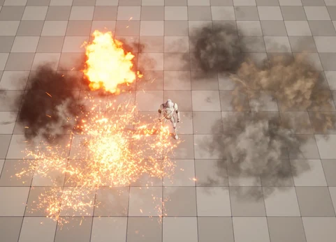 俯视角游戏模式 - 爆炸特效 - TopDown game mode - Explosions VFX