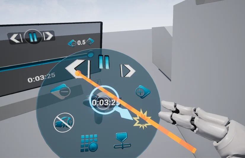 VR Integrator径向和可停靠菜单