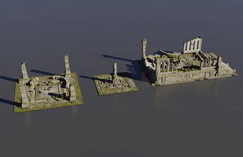 中世纪遗迹建筑合集-Medieval Fantasy Kitbash