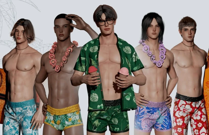 沙滩男孩角色模型 Beach Boys