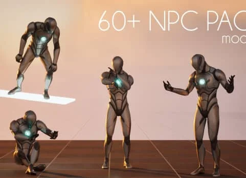 60多个人物角色动画包 NPC Animation Pack