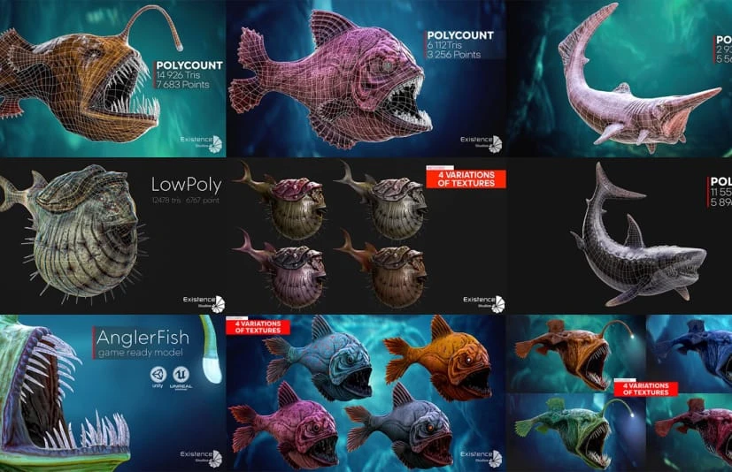 海洋怪物鱼包 Ocean Monster Fish Pack 2