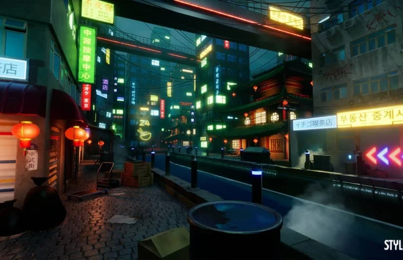 风格化唐人街场景 - Stylized China Town