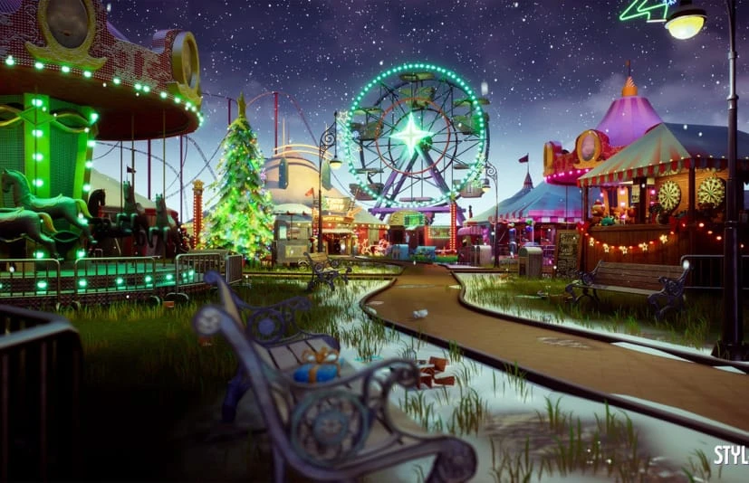 风格化圣诞游乐园 Stylized Christmas Amusement Park