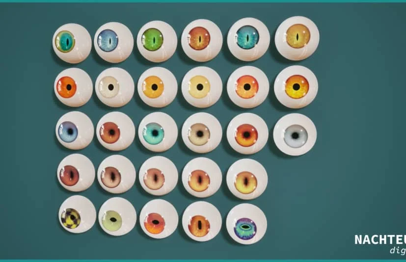 风格化眼睛眼球材质 Stylized Eye Material