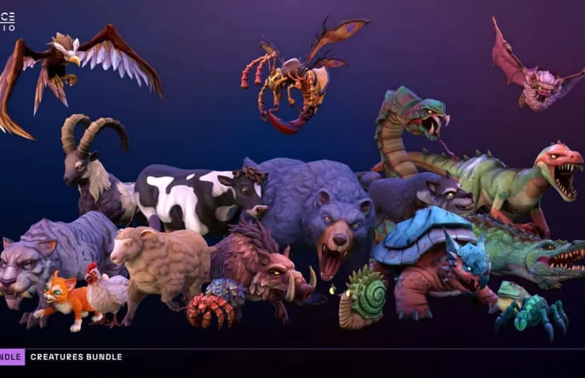 风格化奇幻生物 Stylized Fantasy Creatures Bundle