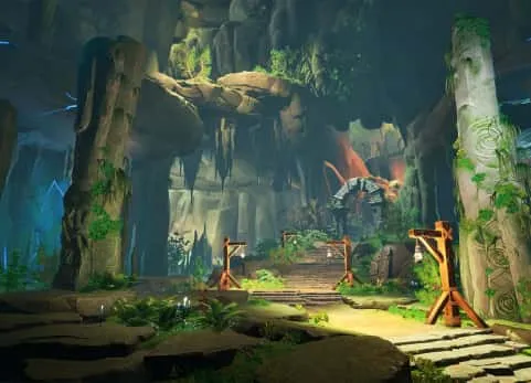 卡通风格化失落洞穴地牢山洞场景 Stylized Lost Cave