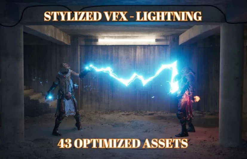 风格化卡通闪电粒子特效 Stylized VFX - Lightning