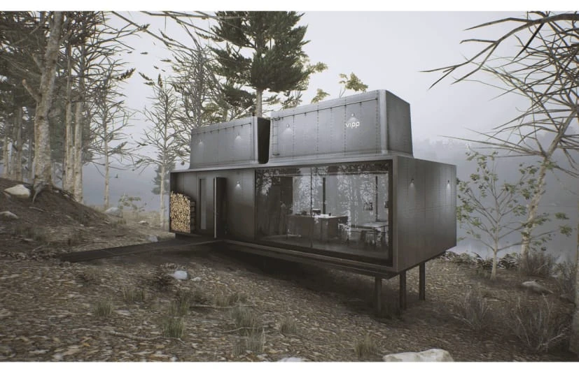 森林环境中带室内装修的瑞典湖边小屋 - 逃离城市 Swedish Lake House with Interior in Forest Environment