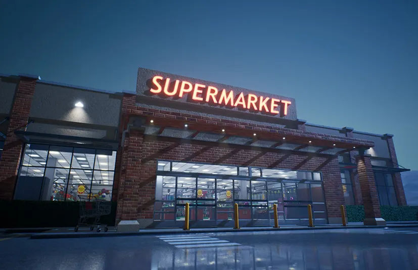 加油站超市场景 - Supermarket